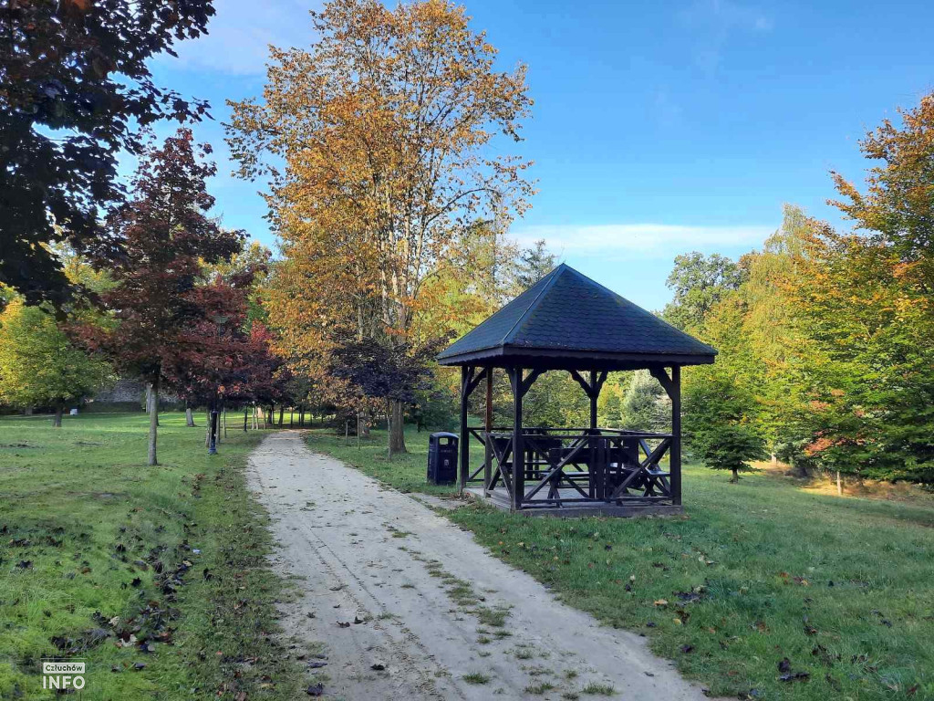 Spacer po Człuchowie, Park Luizy, Ulice, Jesień