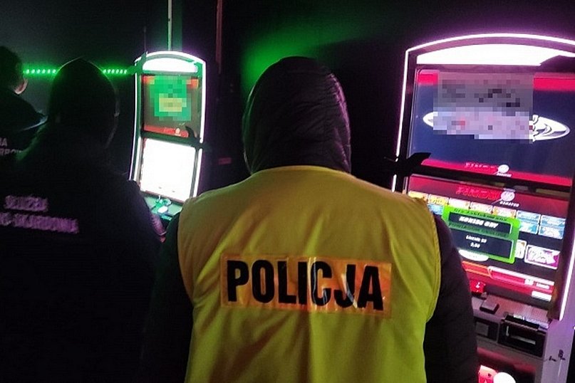 Zatrzymanie maszyn hazardowych. Automaty do gier