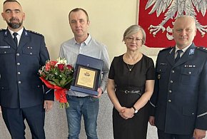 Uroczyste pożegnanie asp. szt. Marcina Kolbusza i Doroty Nowak-Kurzec