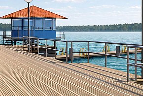 Pomost na plaży w Człuchowie przejdzie remont za około 400 tys. zł