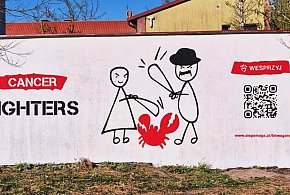 Ponad 251 mln zł dla Cancer Fighters. W Człuchowie powstał wyjątkowy mural