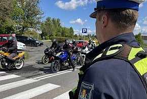Policja na motocyklach zabezpieczyła start sezonu w powiecie człuchowskim