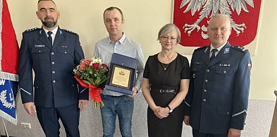 Uroczyste pożegnanie asp. szt. Marcina Kolbusza i Doroty Nowak-Kurzec