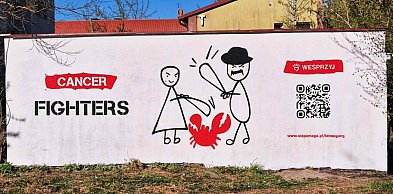 Ponad 251 mln zł dla Cancer Fighters. W Człuchowie powstał wyjątkowy mural