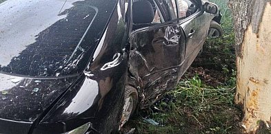 Auto uderzyło w drzewa między Wronkowem a Czarnem. Kierowca w szpitalu