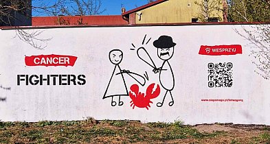 Ponad 251 mln zł dla Cancer Fighters. W Człuchowie powstał wyjątkowy mural