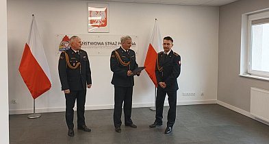 Uroczyste pożegnanie strażaka. Artur Narloch zakończył służbę w KP PSP