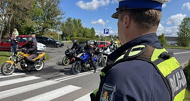 Policja na motocyklach zabezpieczyła start sezonu w powiecie człuchowskim