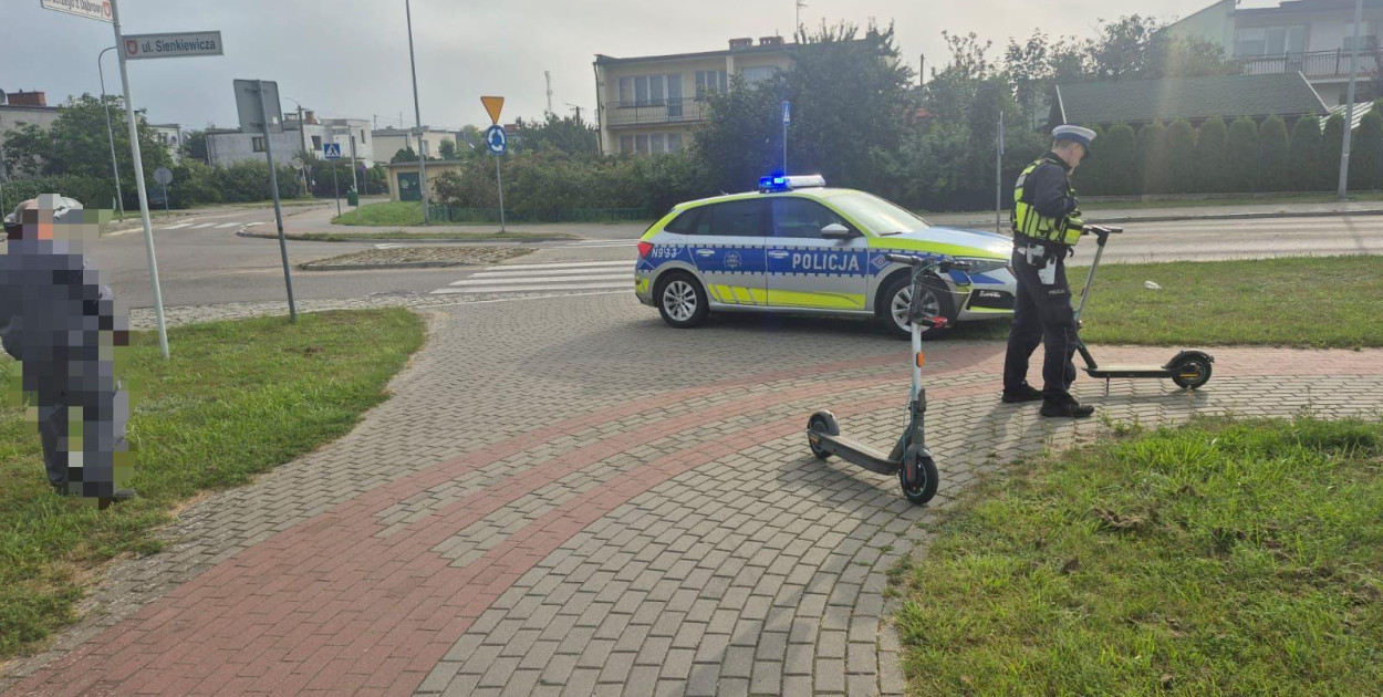 KPP w Człuchowie, potrącenie pieszego, Sienkiewicza w Człuchowie