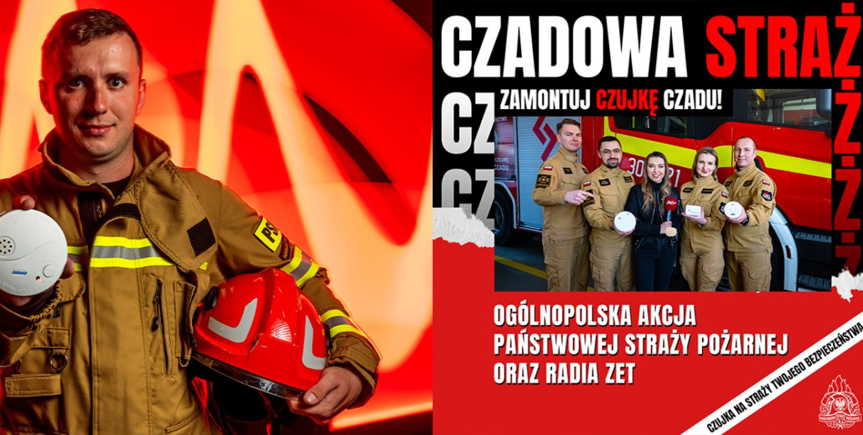 Czadowa Straż w Człuchowie. Strażacy rozdają czujniki
