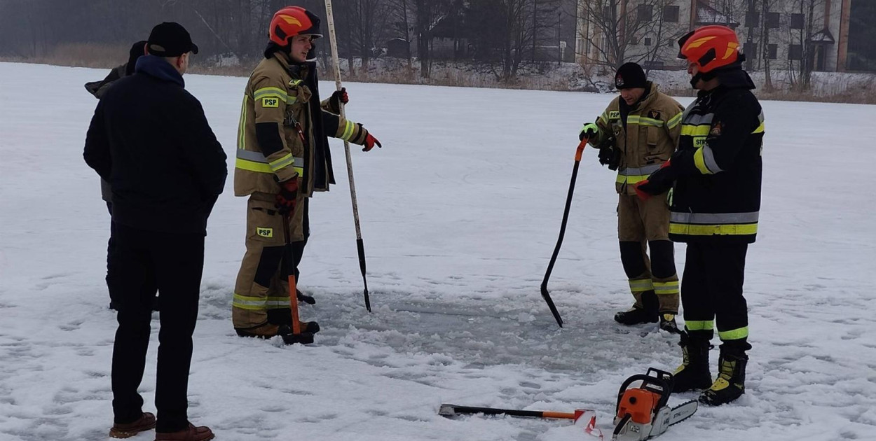 Trwają prace na jeziorach i obowiązuje zakaz wchodzenia na lód