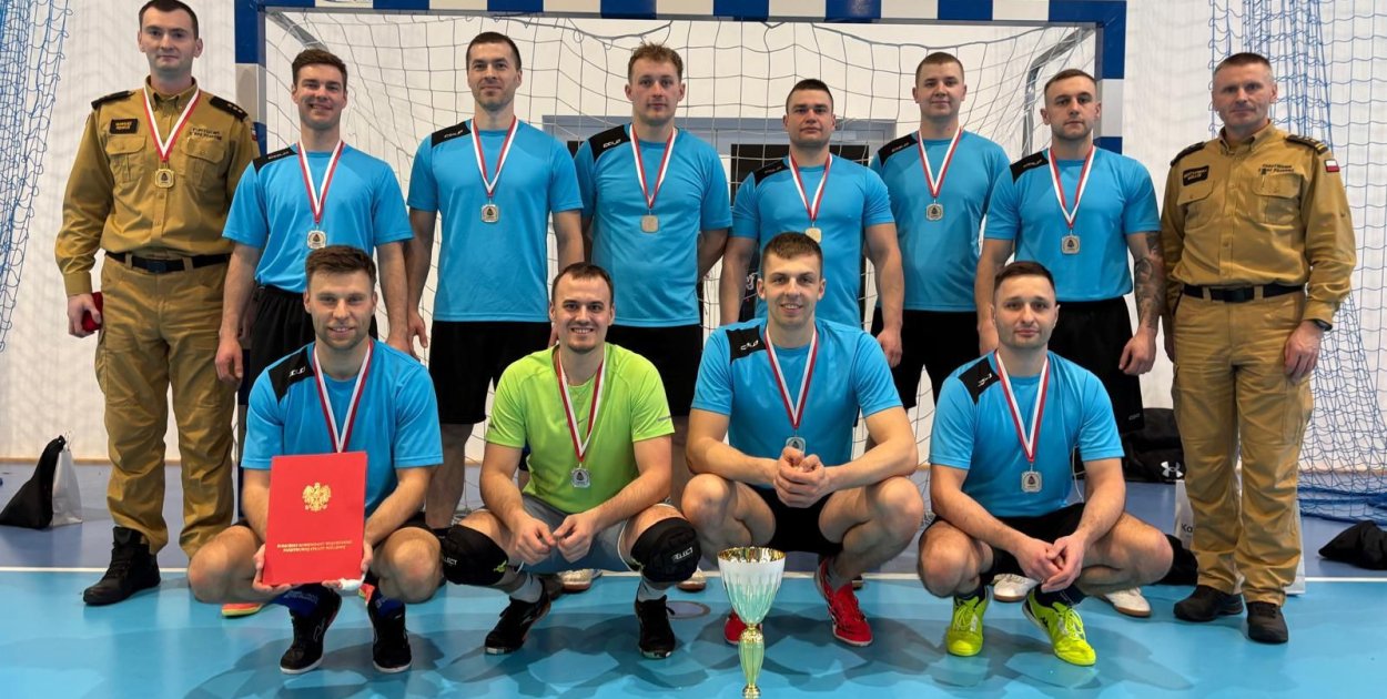 KP PSP Człuchów z II miejscem w Mistrzostwach w halowej piłce nożnej