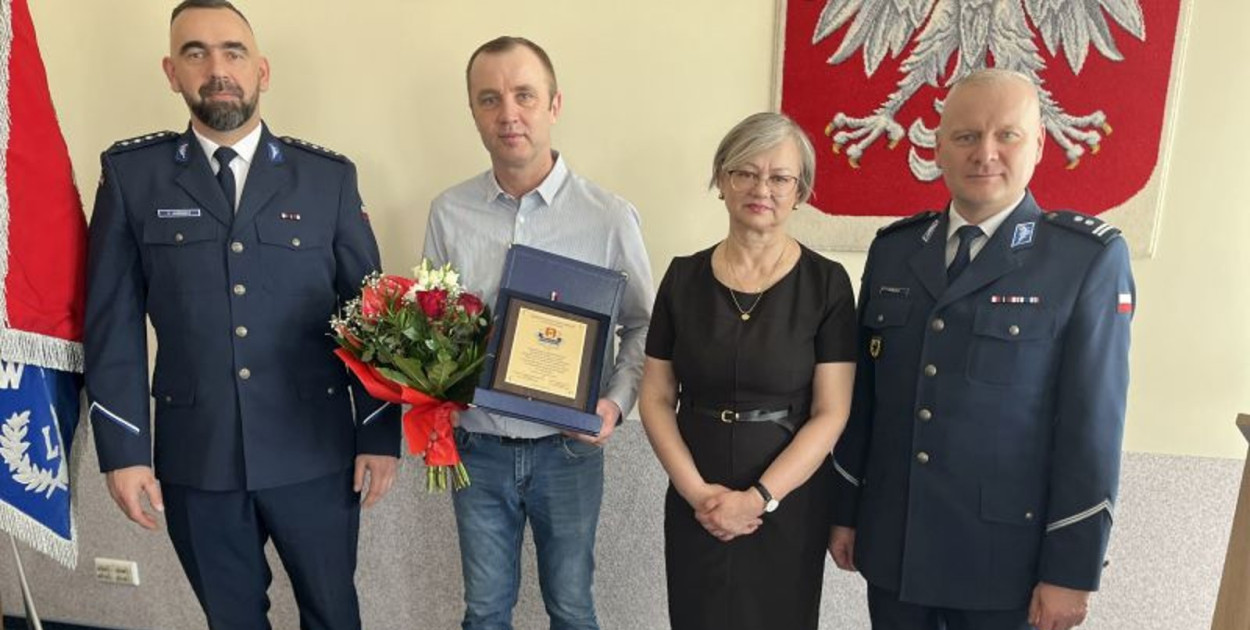 Uroczyste pożegnanie asp. szt. Marcina Kolbusza i Doroty Nowak-Kurzec