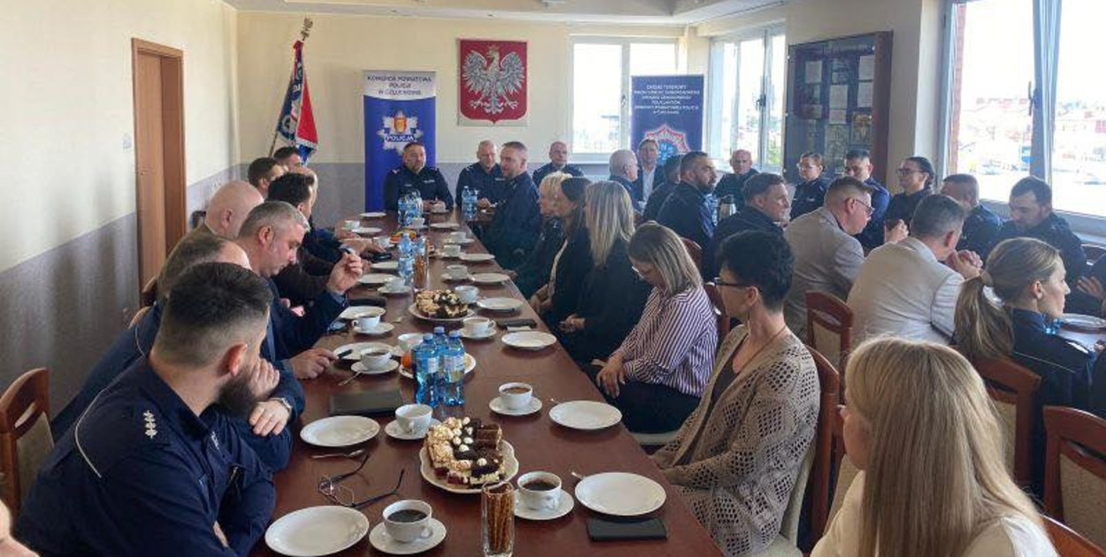 Człuchowska policja podsumowała ubiegły rok podczas uroczystej odprawy