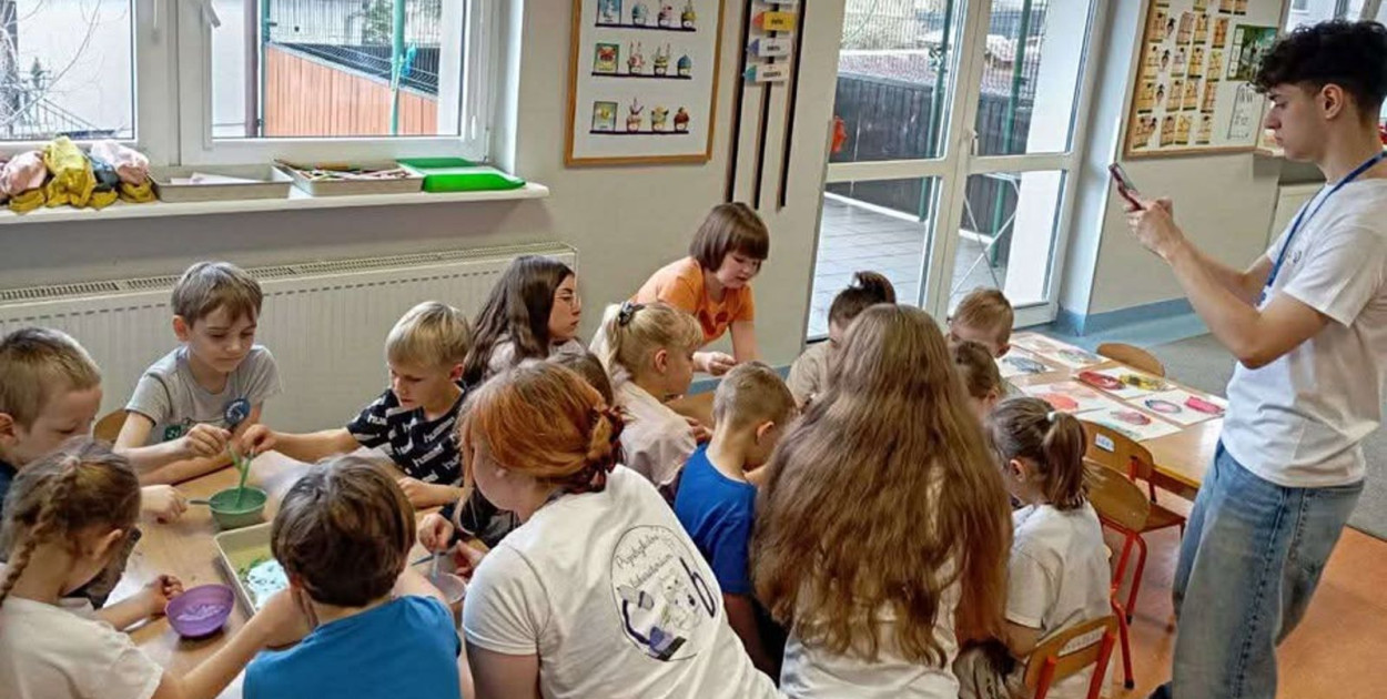 Szósta wizyta licealistów w przedszkolu Piano w ramach projektu