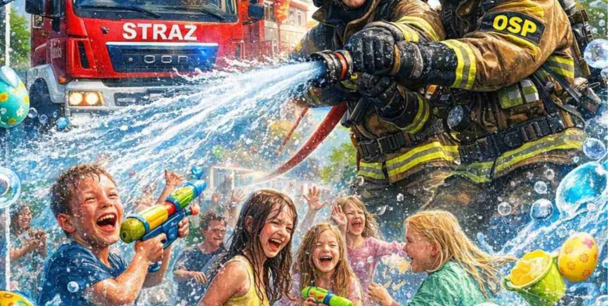 Strażacy zapraszają na śmigus-dyngus w Koczale. Woda poleje się o 14:30