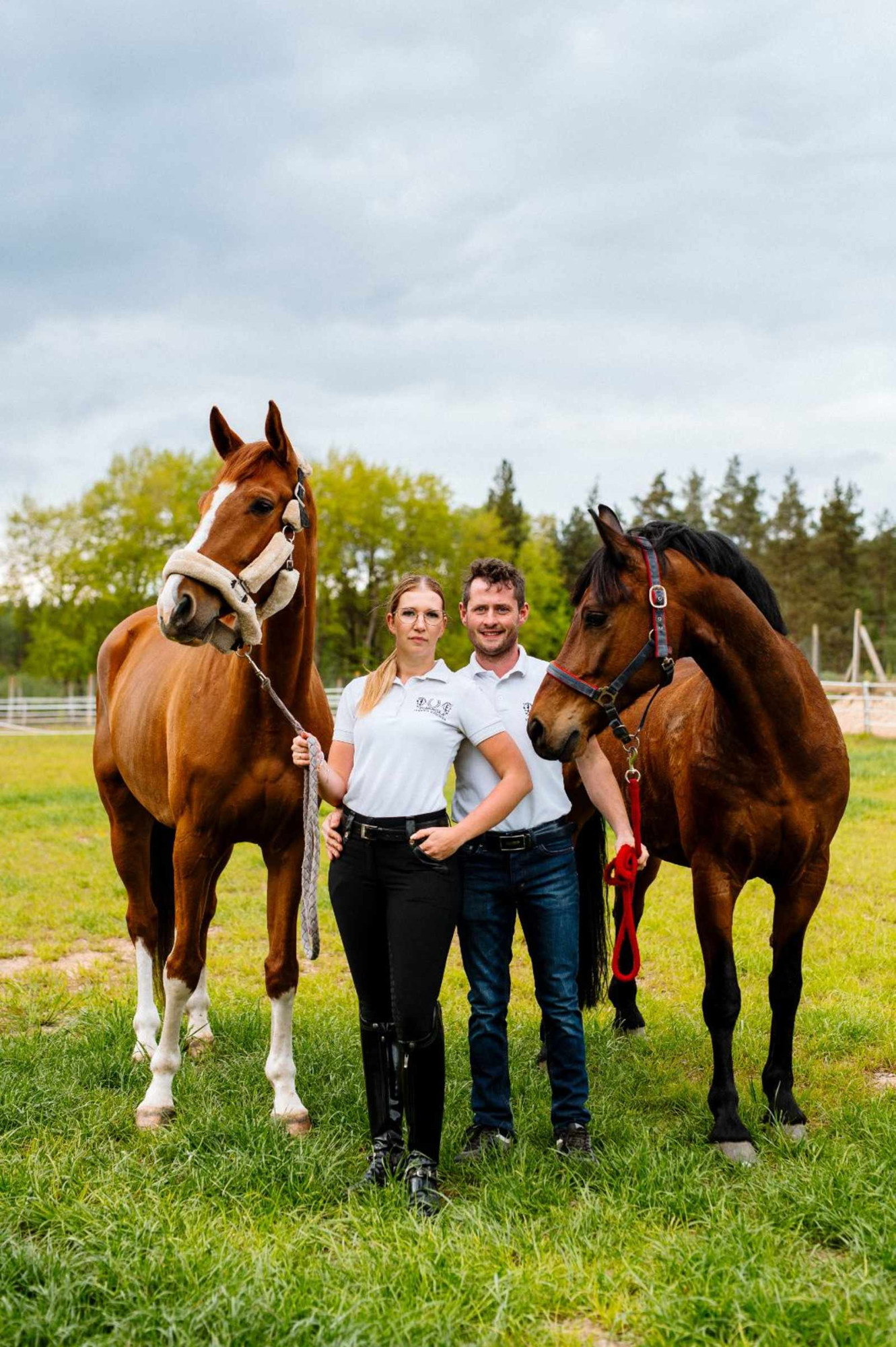 Kamila i Michał Kotarscy, właściciele obiektu Dolina Muminków – Stajnia Tarant w Nieżywięciu