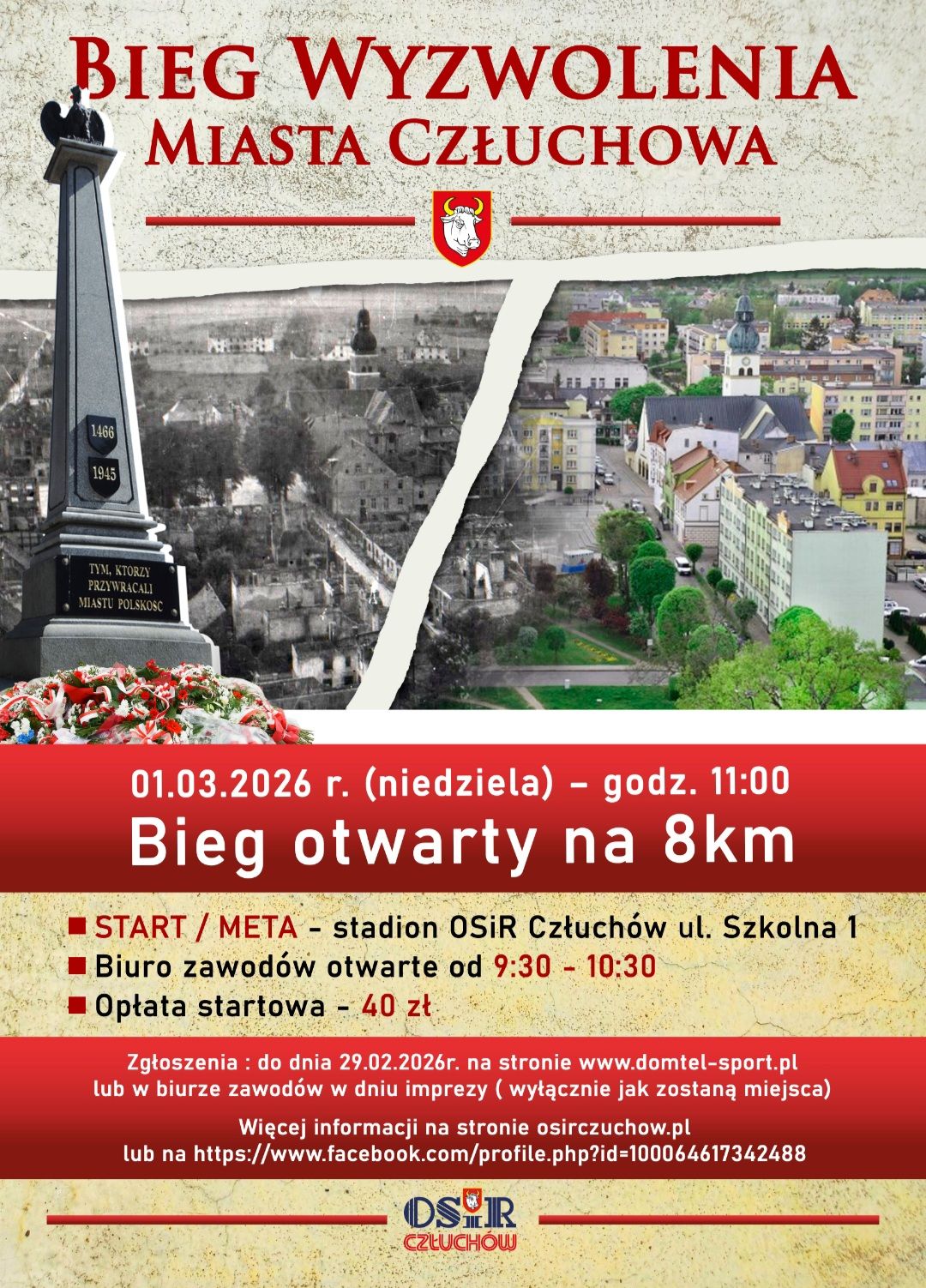 Źródło: Ośrodek Sportu i Rekreacji w Człuchowie